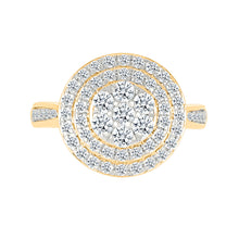 Spherical Halo Gold & Diamond Ring