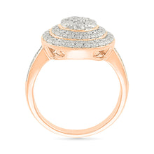Spherical Halo Gold & Diamond Ring