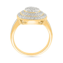 Spherical Halo Gold & Diamond Ring