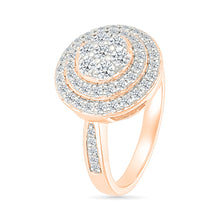 Spherical Halo Gold & Diamond Ring