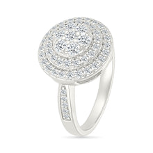 Spherical Halo Gold & Diamond Ring