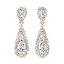 Elena Oscillate Diamond Drop Earrings
