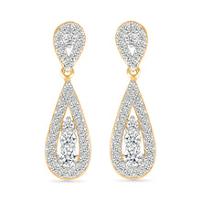 Elena Oscillate Diamond Drop Earrings