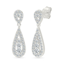 Elena Oscillate Diamond Drop Earrings