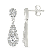 Elena Oscillate Diamond Drop Earrings