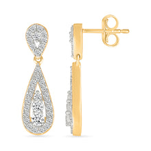 Elena Oscillate Diamond Drop Earrings