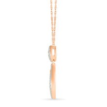 Halo Teardrop Gold & Diamond Pendant