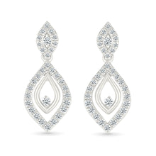 Diamond Shimmer Drop Earring
