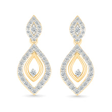Diamond Shimmer Drop Earring