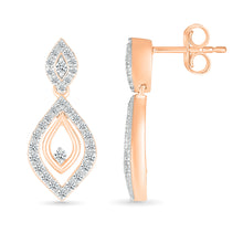 Diamond Shimmer Drop Earring