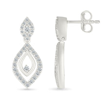 Diamond Shimmer Drop Earring