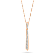 Linear Elegance Diamond Pendant