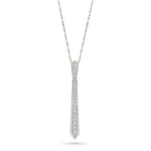 Linear Elegance Diamond Pendant