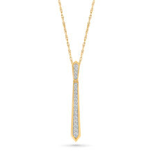Linear Elegance Diamond Pendant