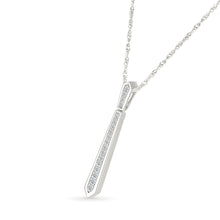 Linear Elegance Diamond Pendant
