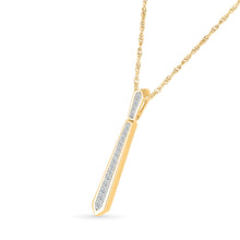 Linear Elegance Diamond Pendant
