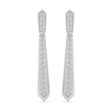 Tie Hanging Diamond Earrings
