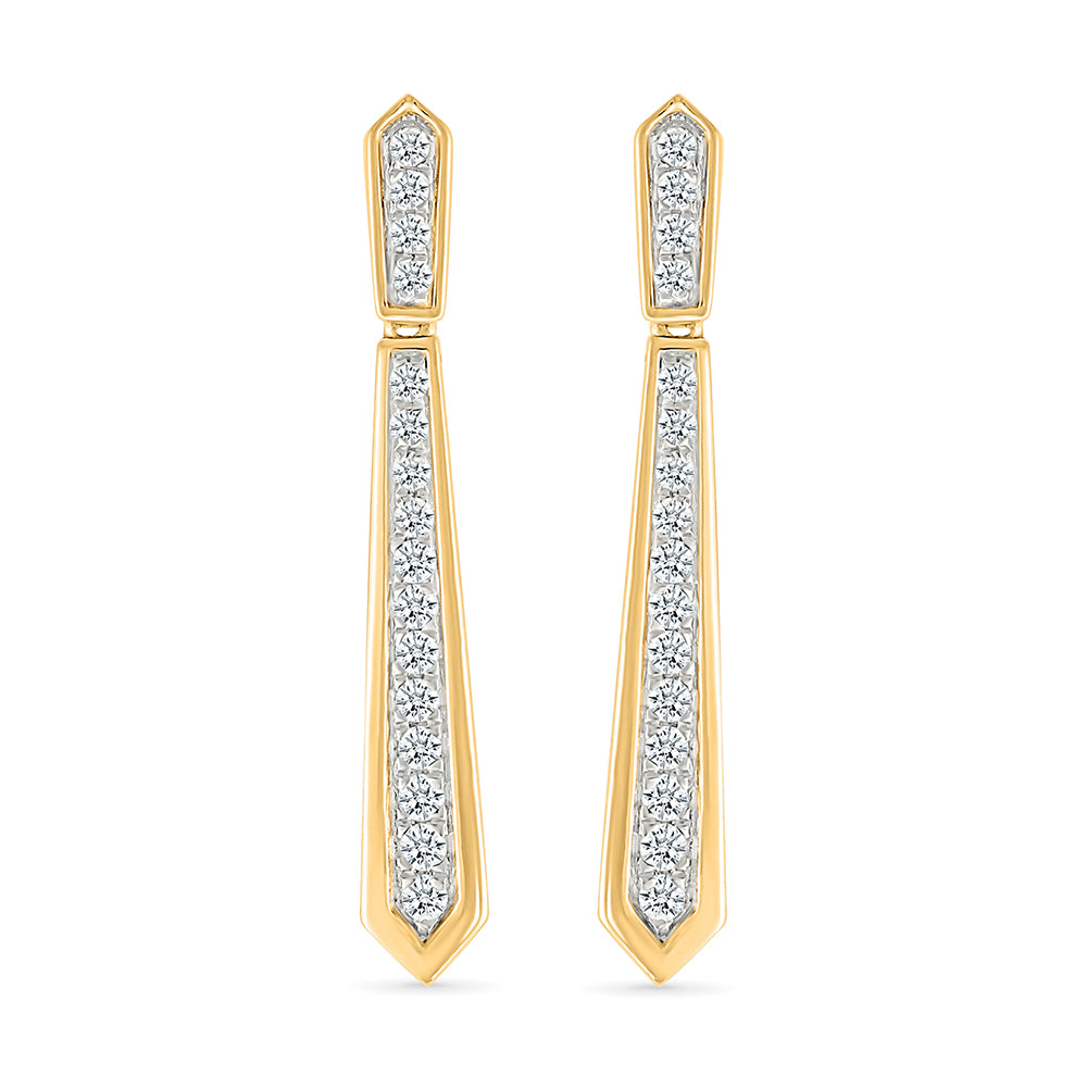 Tie Hanging Diamond Earrings