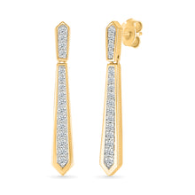 Tie Hanging Diamond Earrings
