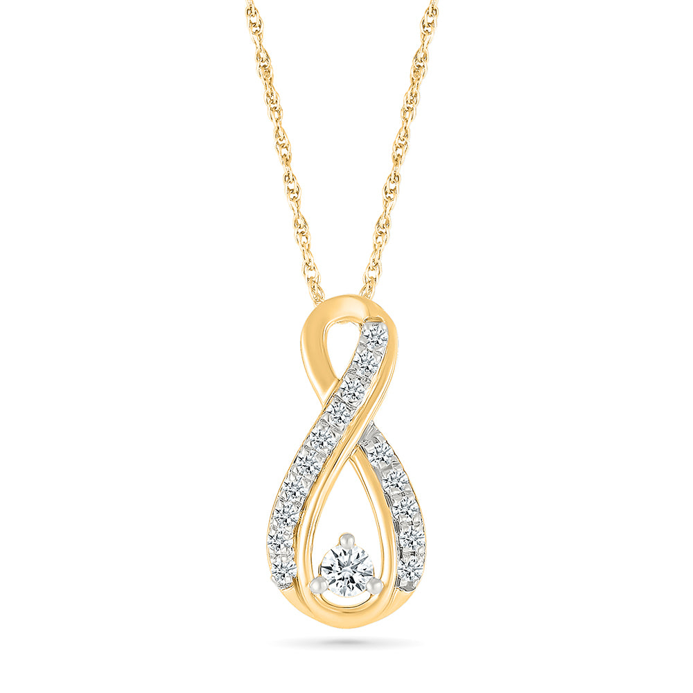 Infinity Love Diamond Pendant