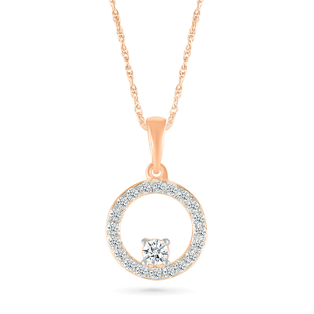 Sparkling Orbit Diamond Pendant