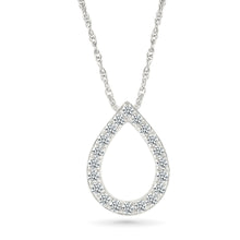 Halo Tears Diamond Pendant