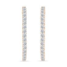 Sparkling Diamond Hoop Earrings