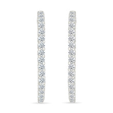 Sparkling Diamond Hoop Earrings