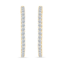 Sparkling Diamond Hoop Earrings