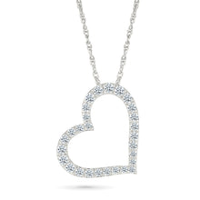Twirl Gold & Diamond Heart Pendant