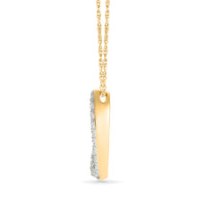 Twirl Gold & Diamond Heart Pendant