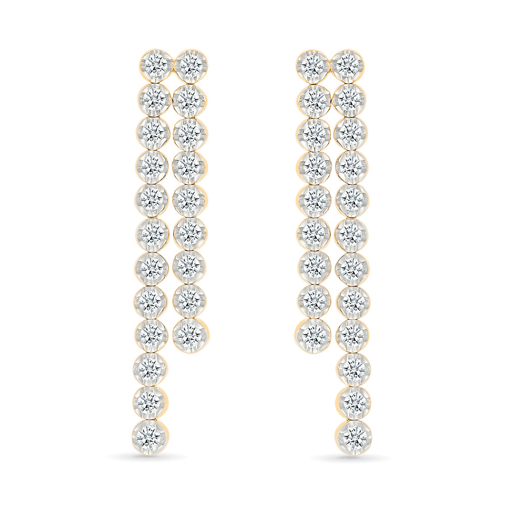 Shining Diamond Hanging Earrings