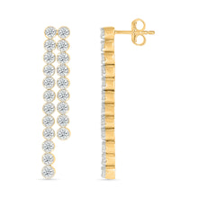 Shining Diamond Hanging Earrings