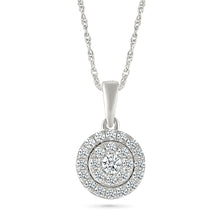 Cherry Round Diamond Pendant