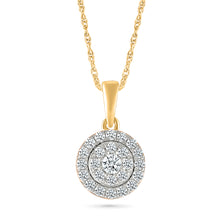 Cherry Round Diamond Pendant