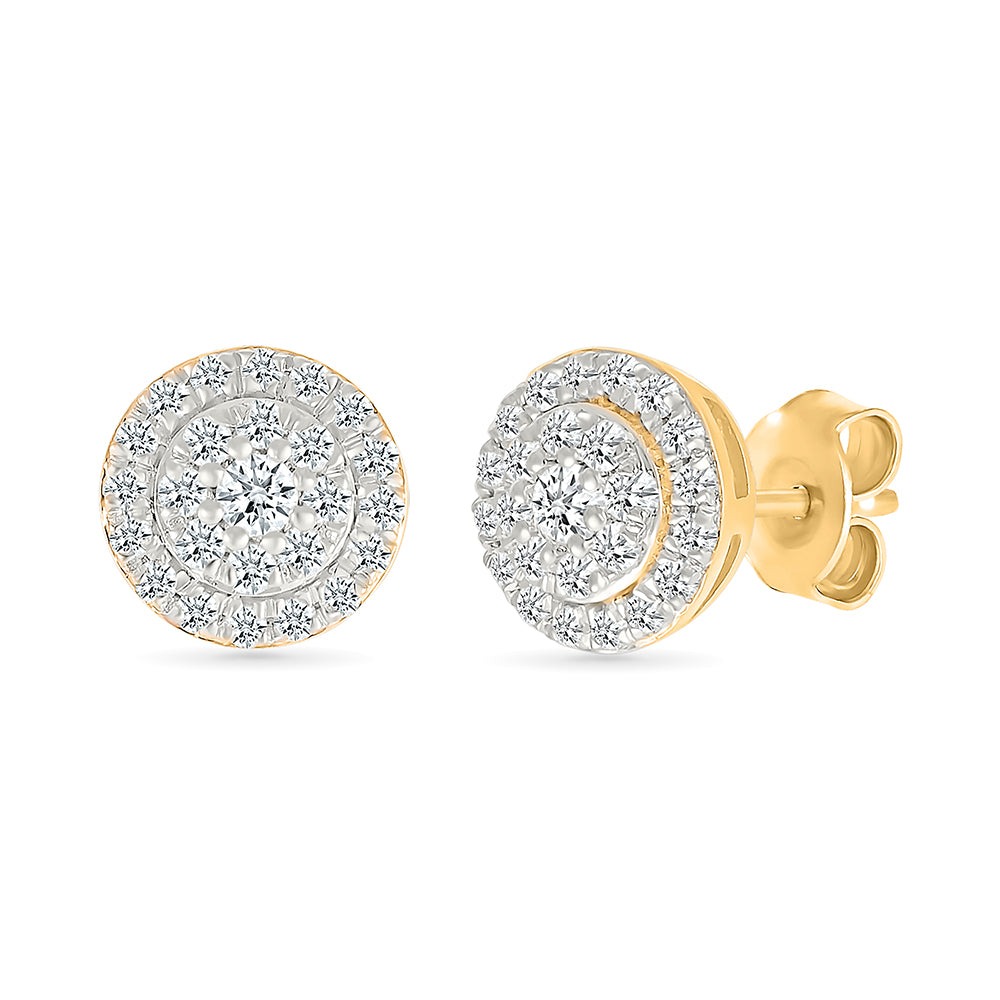 Bling On Diamond Stud Earrings