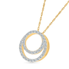 Orbiting Sparkle Diamond Halo Pendant