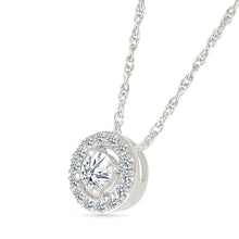 Coiled Round Diamond Pendant