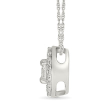 Coiled Round Diamond Pendant