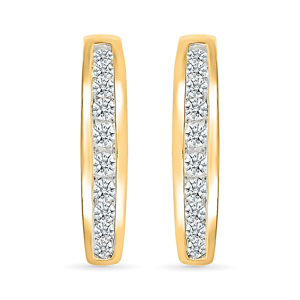 Sparkling Hoop Earrings