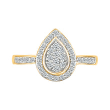 Timeless Pear Gold & Diamond Ring