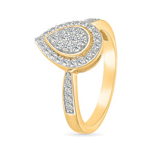 Timeless Pear Gold & Diamond Ring