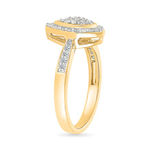 Timeless Pear Gold & Diamond Ring