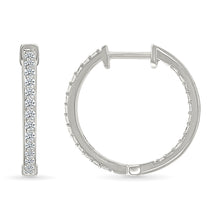 Significant Diamond Hoops Earrings