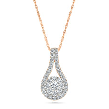 Delicate Double Halo Diamond Pendant