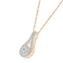 Delicate Double Halo Diamond Pendant