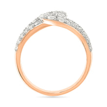 Twisted Knot Diamond Ring