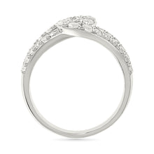 Twisted Knot Diamond Ring