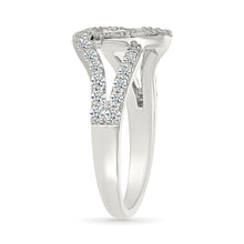 Twisted Knot Diamond Ring