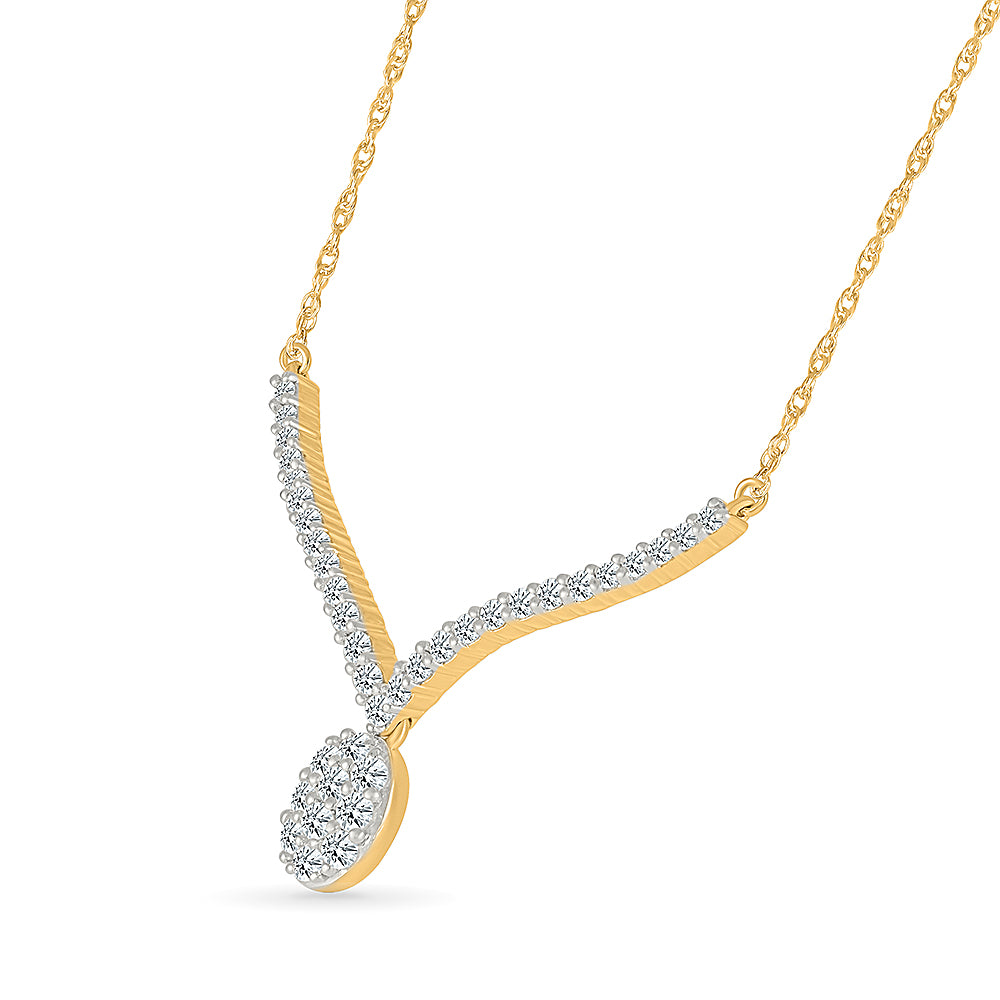 Ravishing Reflections Diamond Gold Necklace